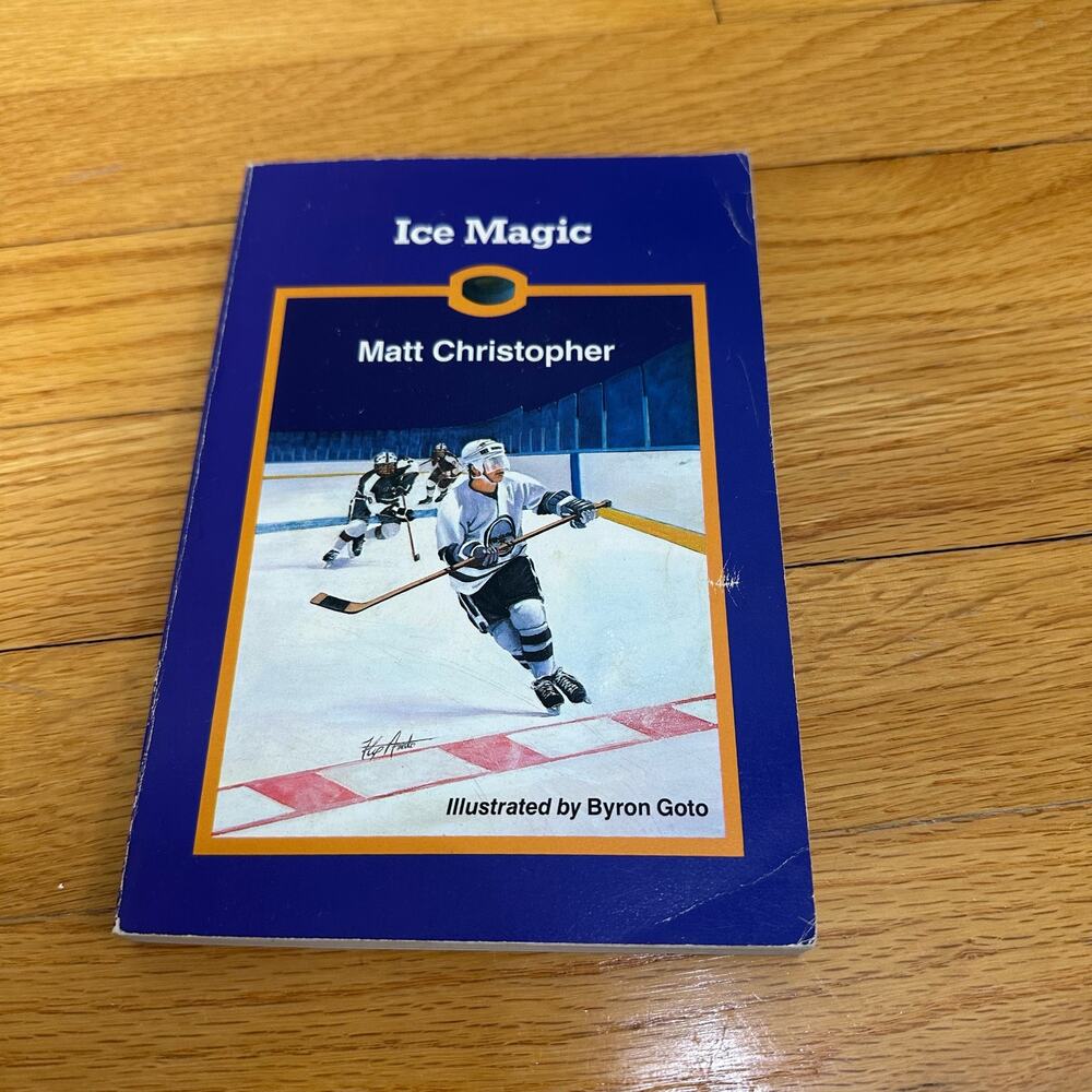 Ice Magic Matt Christopher Hockey Paperback 1987 SIGNED AUTOGRAPH